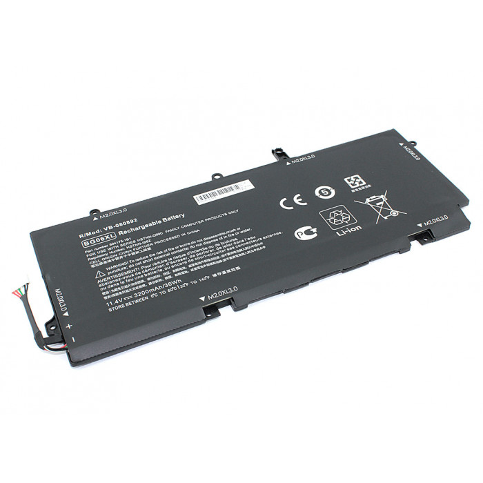 Аккумулятор для HP Elitebook 1040 G3 (BG06XL) 11.4V 3200mAh OEM