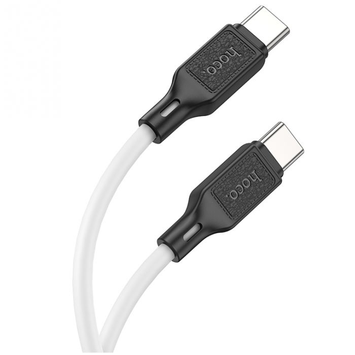Кабель USB-C HOCO X90 Cool Type-C-Type-C, 3A, 60W, 1м, белый