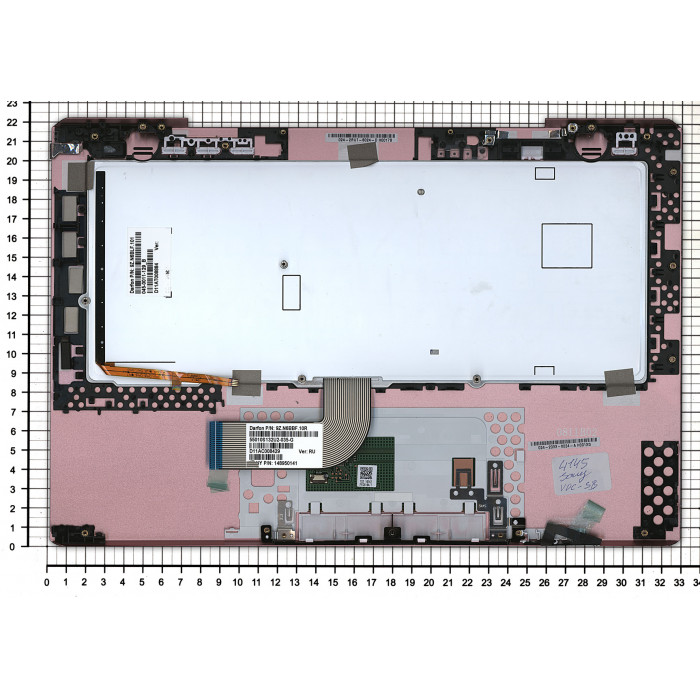 Клавиатура для Sony Vaio VPC-SB VPC-SD розовая топ-панель