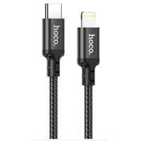 Кабель USB-C HOCO X14 Double speed Type-C - Lightning, 3A, 20W, 2 м, черный