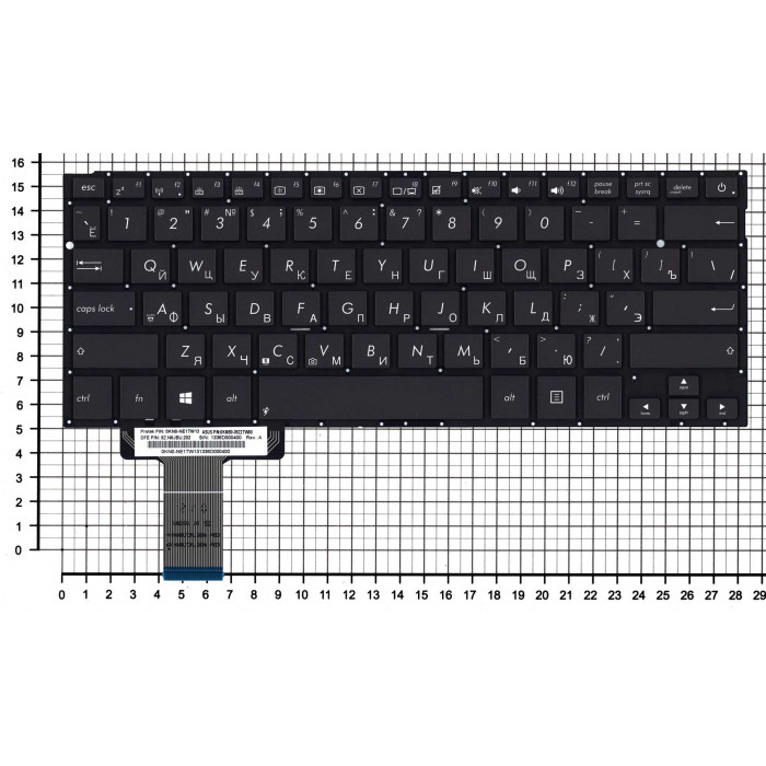Клавиатура для Asus UX42 UX42VX черная
