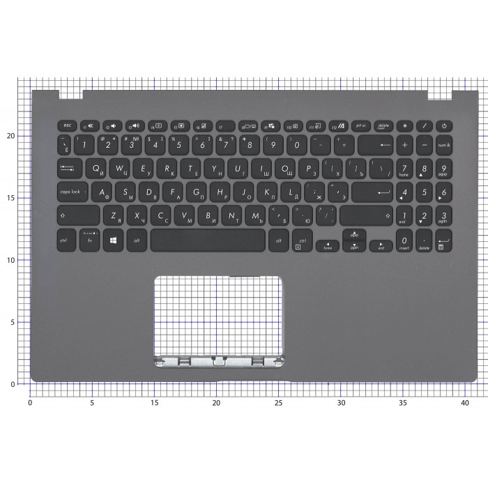 Клавиатура для ноутбука Asus X509 топ-панель