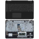 Клавиатура для HP 15-BC топкейс белый шрифт