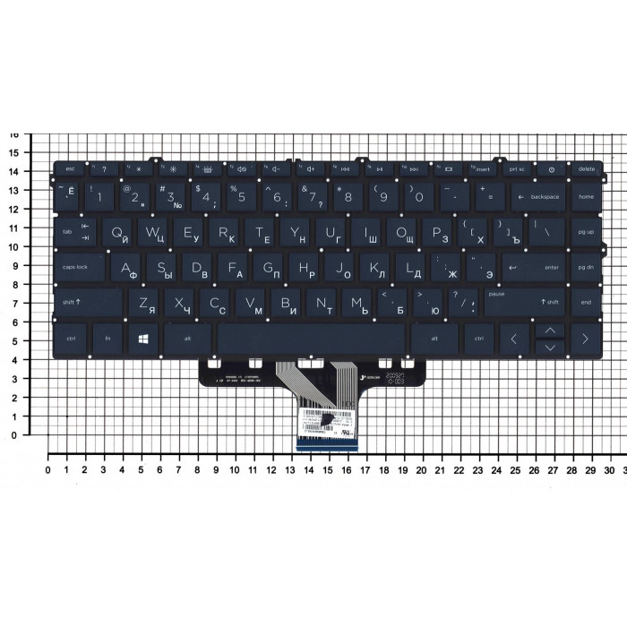 Клавиатура для ноутбука HP Pavilion 14-DV 14-DW синяя