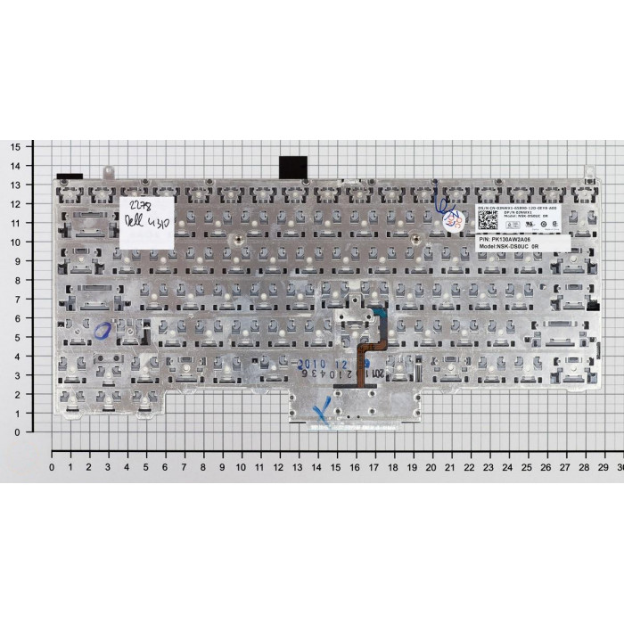 Клавиатура для Dell Latitude E4310 черная с указателем (point stick)