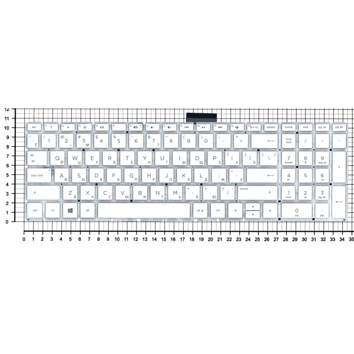 Клавиатура для HP 15-BW 250 G6 белая