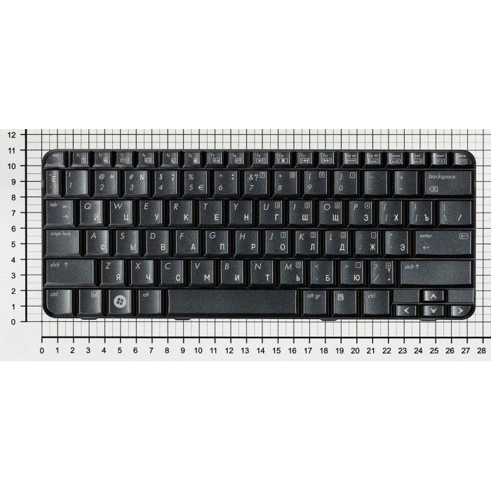 Клавиатура для HP Pavilion TX1000 TX2000 TX2100 TX2500 черная металлик