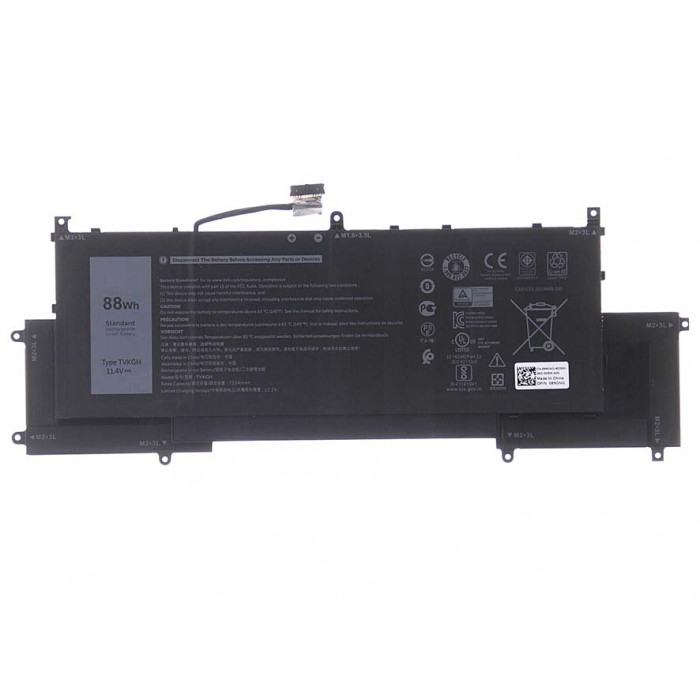 Аккумулятор для Dell Latitude 9510 (TVKGH) 7.6V 88Wh/7334mAh