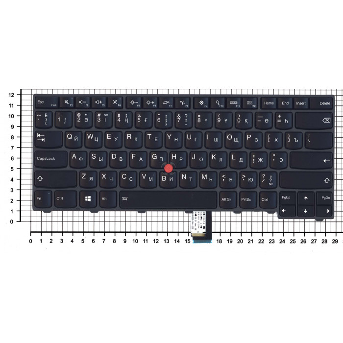 Клавиатура для Lenovo ThinkPad T440 T440P T440S черная с подсветкой