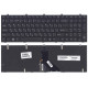 Клавиатура для DNS Clevo W350 w370 черная c рамкой (плоский ENTER) подсветка