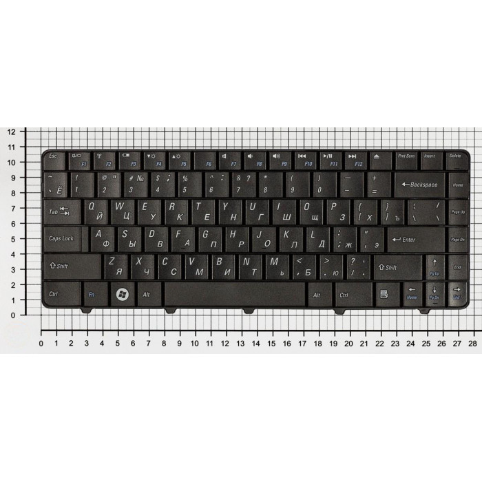 Клавиатура для ноутбука Dell Inspiron 11z 1110 черная