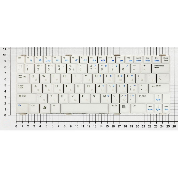 Клавиатура для Dell Vostro 1200 V1200 белая