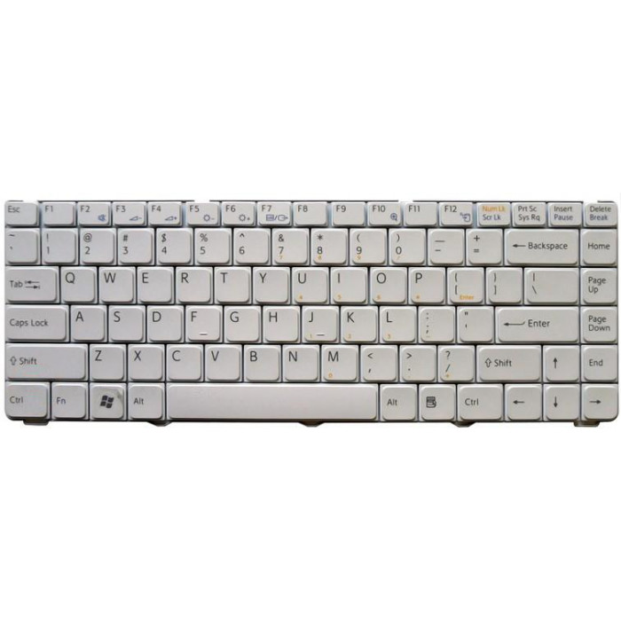Клавиатура для Sony Vaio VGN-NR21Z белая