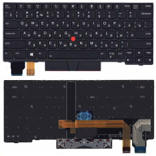 Клавиатура для Lenovo X280 черная с подсветкой и указателем