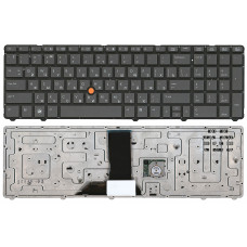 Клавиатура для HP EliteBook 8770W темно-серая без рамки с указателем