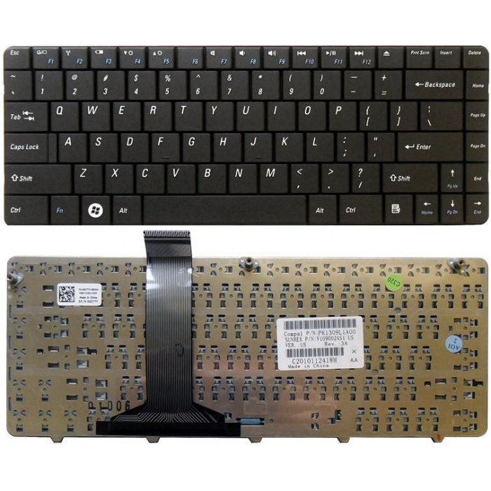 Клавиатура для ноутбука Dell Inspiron 11z 1110 черная
