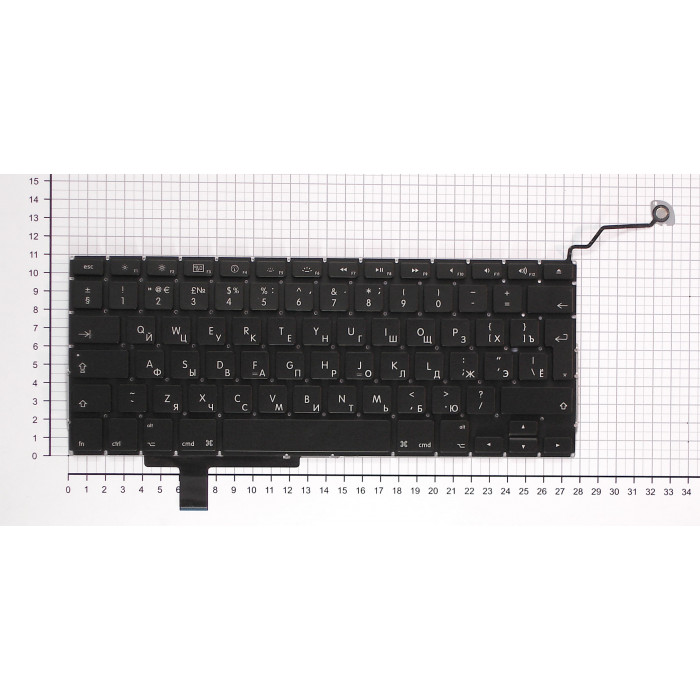Клавиатура для Macbook A1297 черная, большой Enter