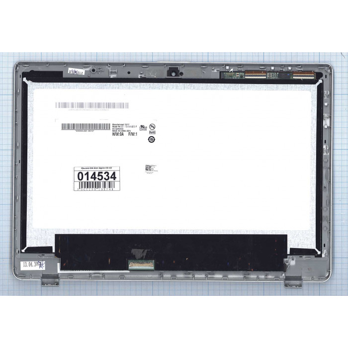 Модуль (матрица + тачскрин) для Acer Aspire V5-122P черный с белой рамкой