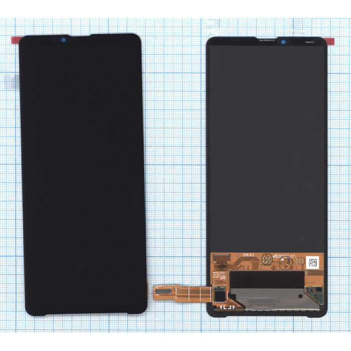 Дисплей для Sony Xperia 10 V в сборе с тачскрином черный orig lcd