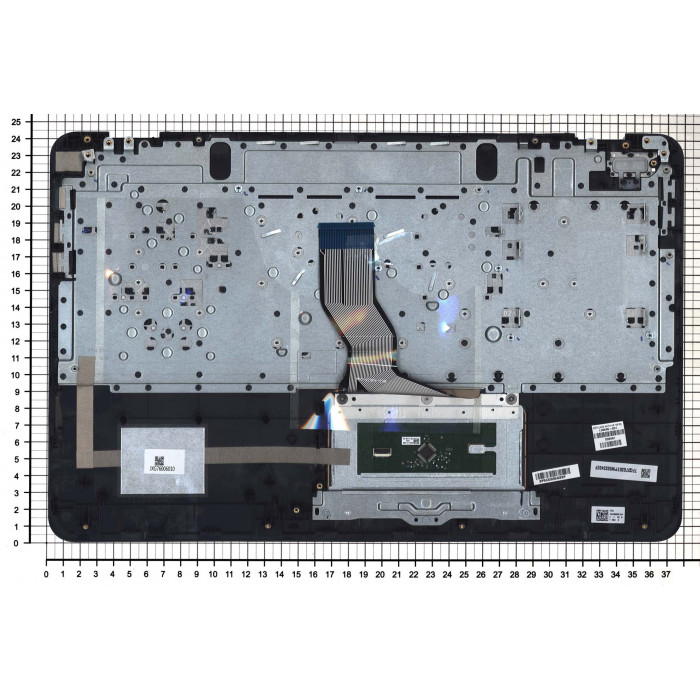 Клавиатура для HP 15-BC топкейс белый шрифт