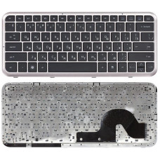 Клавиатура для HP Pavilion dm3 dm3-1000 черная с бронзовой рамкой