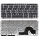 Клавиатура для HP Pavilion dm3 dm3-1000 черная с бронзовой рамкой