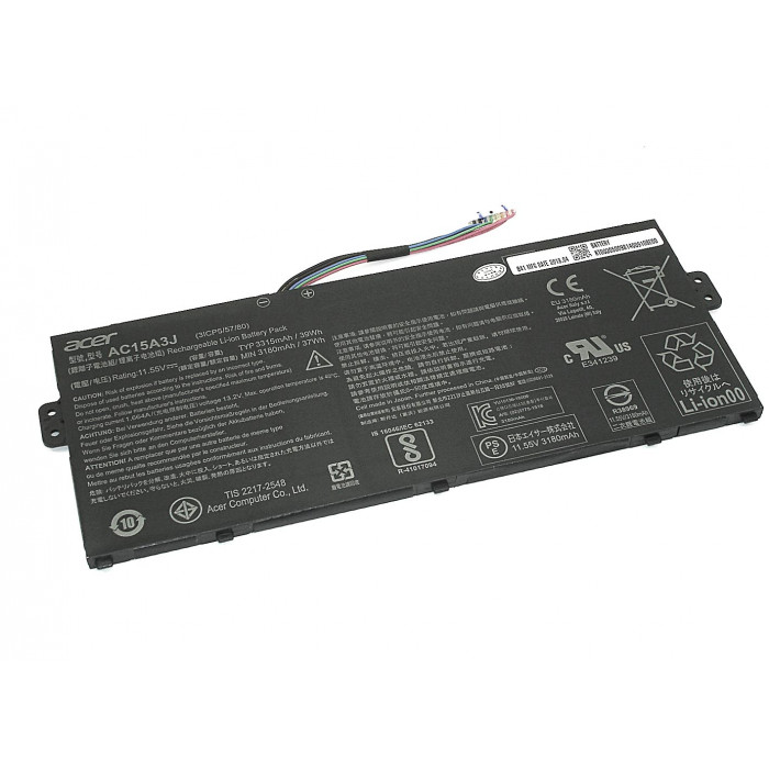 Аккумулятор для Acer Chromebook 11 (AC15A3J) 11.55V 3315mAh черная