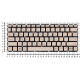 Клавиатура для HP Envy 13-d золотистая с подсветкой