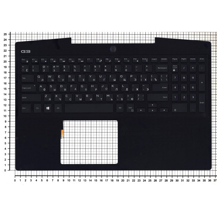 Клавиатура для Dell G3 3500 с подсветкой (0W4M3) топкейс