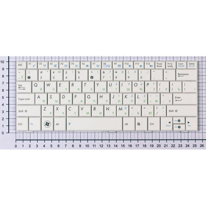 Клавиатура для Asus Eee PC 1005HA 1008HA 1001HA 1001px белая