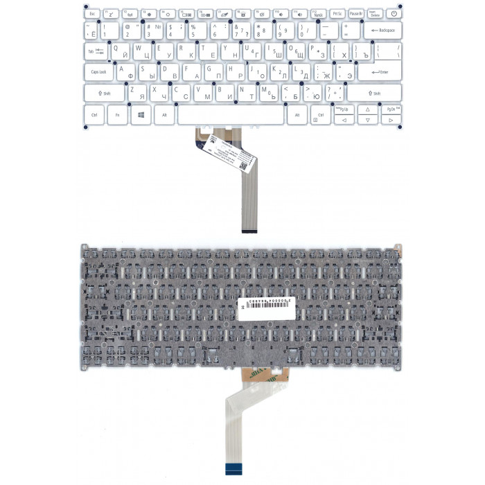 Клавиатура для Acer Swift 7 SF714-52T белая