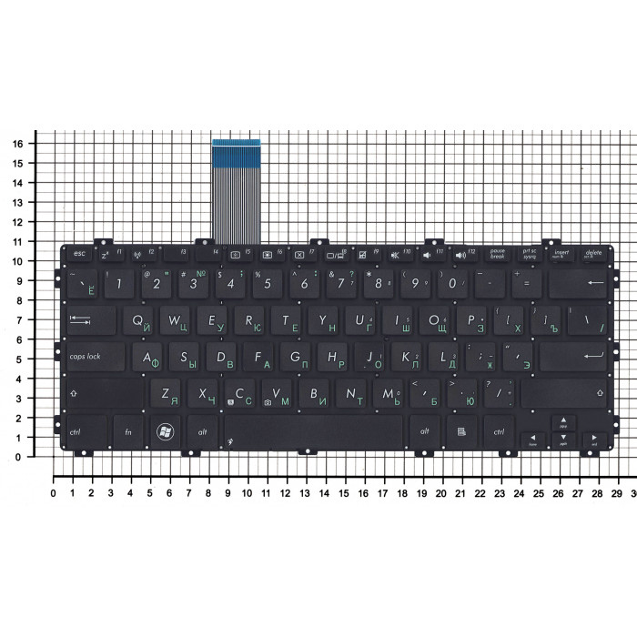 Клавиатура для Asus X301 X301A X301K черная