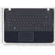 Клавиатура для Samsung SF411 SF410 черная топ-панель синяя
