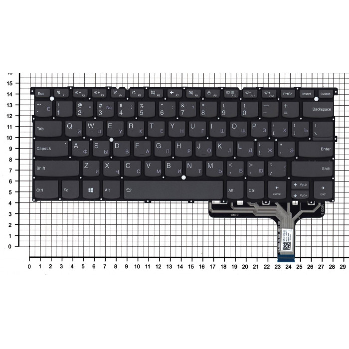 Клавиатура для Lenovo IdeaPad S940-14IWL черная