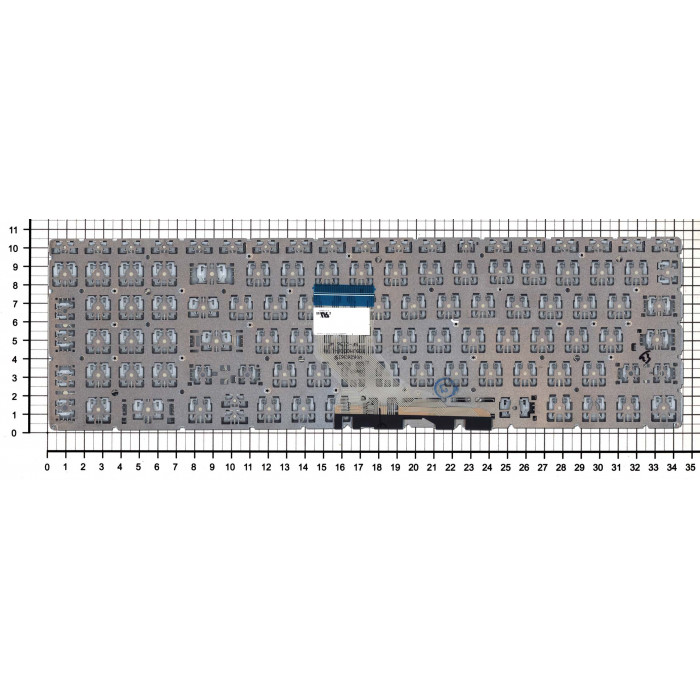 Клавиатура для HP 15-dw черная с подсветкой