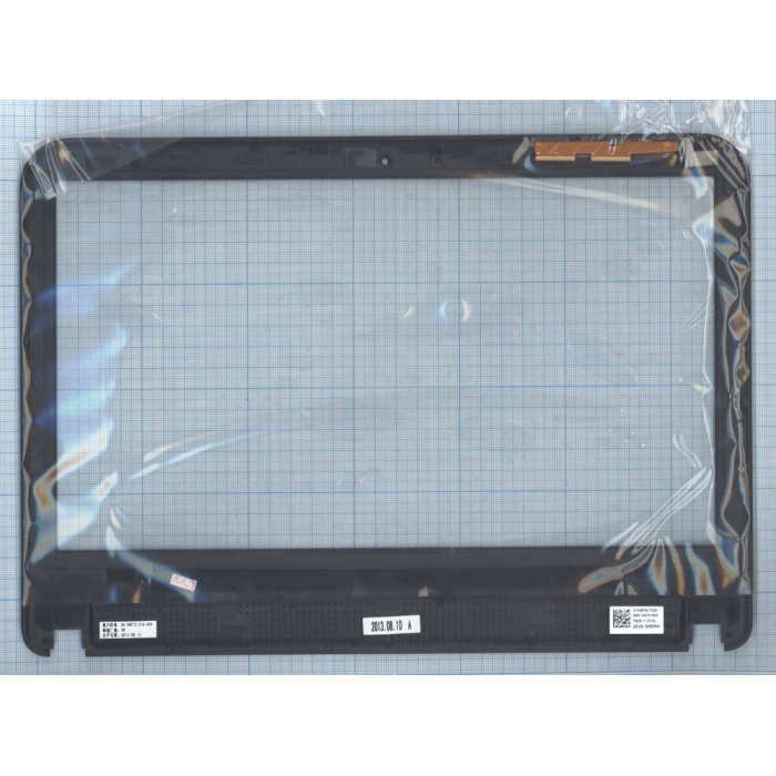 Сенсорное стекло (тачскрин) для Dell Inspiron 14R-3421 черное с рамкой