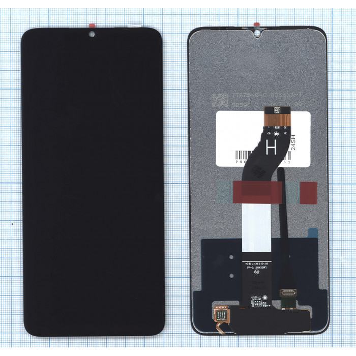 Дисплей (модуль) для Xiaomi Redmi 13C 4G (23100RN82L) в сборе с тачскрином черный