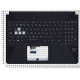 Клавиатура для Asus FX505 черная топ-панель с подсвтекой