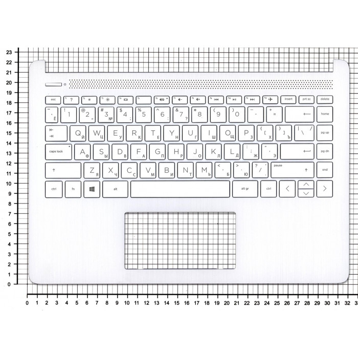 Клавиатура для HP 14S-DQ 14S-FQ топкейс белый