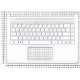 Клавиатура для HP 14S-DQ 14S-FQ топкейс белый