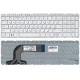 Клавиатура для HP Pavilion 17 17-E белая без рамки