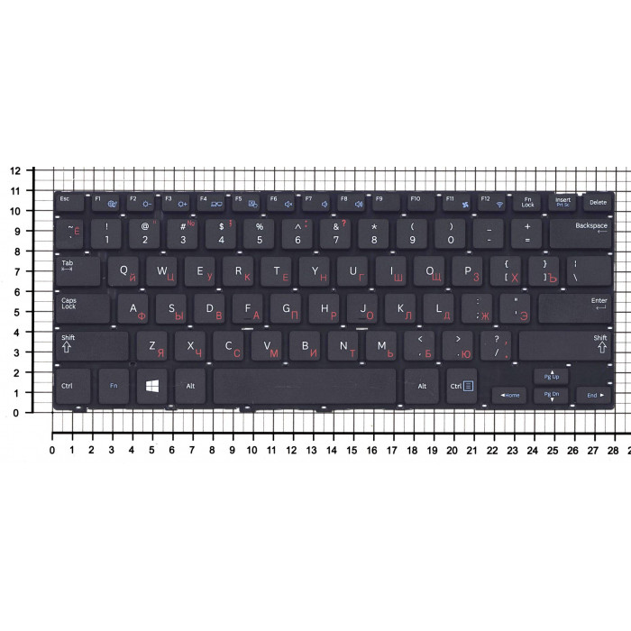 Клавиатура для Samsung NP915S3 черная