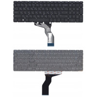Клавиатура для HP Pavilion 15-ab 15-ab000 15-cb 15z-ab100, p/n: 9Z.NBWBW.001, NSK-CV0BW, 788603-001, 776927-001 черная с белой подсветкой