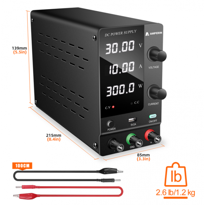 Лабораторный блок питания Amperin AI-C3010 30V, 10A