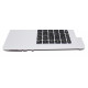 Клавиатура для ноутбука Asus X456 топкейс серебро