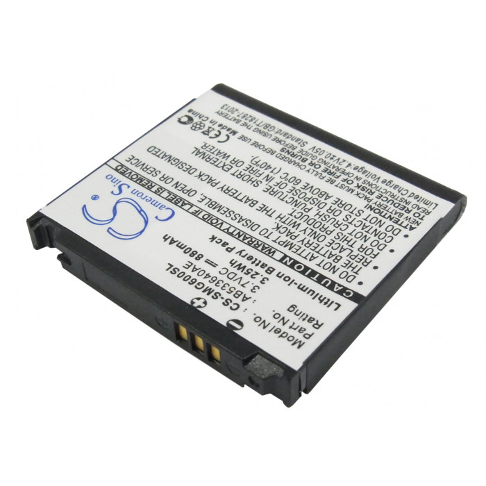 Аккумулятор CS-SMG600SL AB533640CU, AB533640AE для Samsung SGH-F268 / SGH-F330 / SGH-F338 3.7V / 880mAh