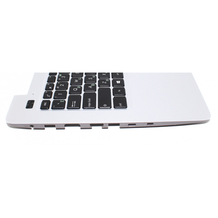 Клавиатура для ноутбука Asus X456 топкейс серебро