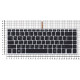 Клавиатура для ноутбука HP Elitebook 840 G5 черная с серебристой рамкой и подсветкой