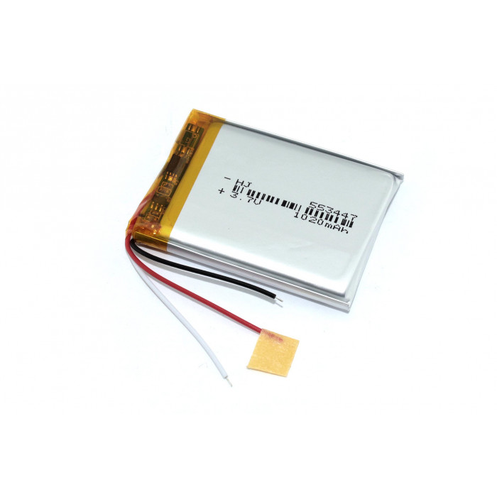 Аккумулятор Li-Pol (батарея) 5,5*34*47мм 3pin 3.7V/1020mAh FT533447P