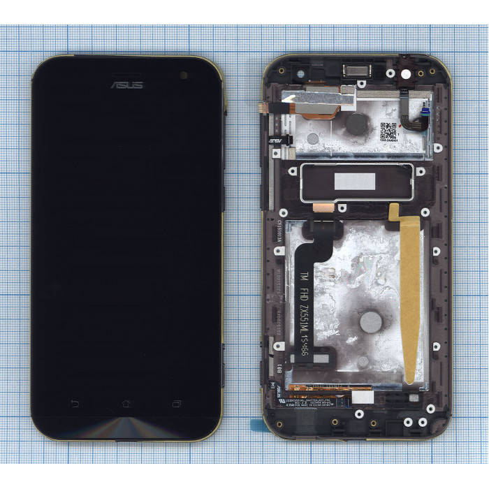 Дисплей для Asus ZX551ML с рамкой черный